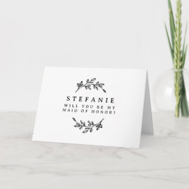 Cartão A Frota Preta Será Minha Madrinha de casamento