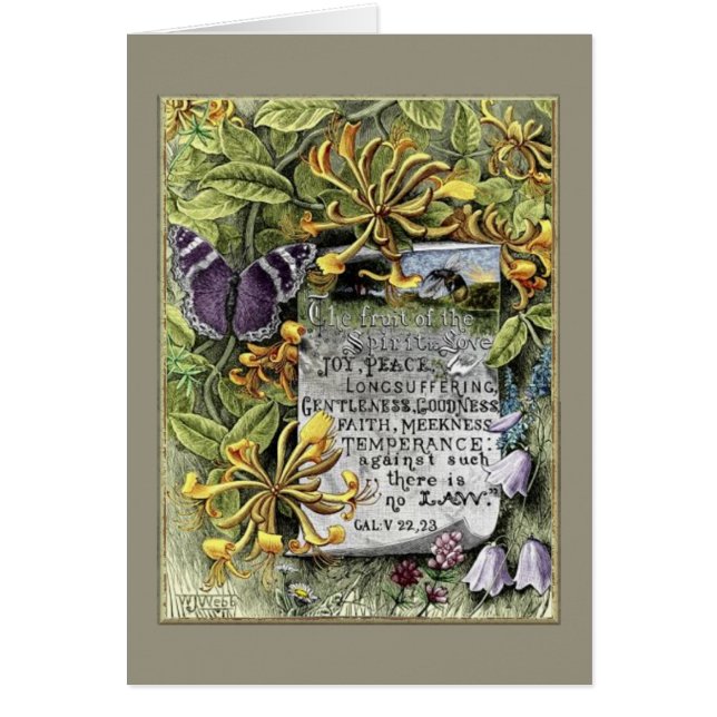 Cartão A Fruta Do Espírito (Frente)
