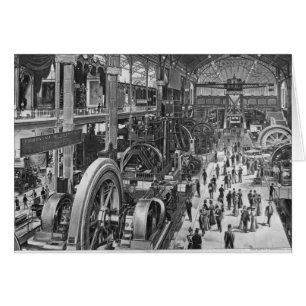 Cartão A galeria francesa da maquinaria elétrica