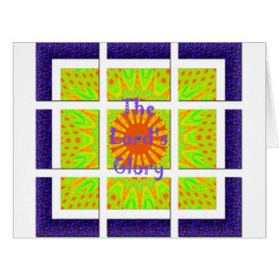 Cartão A Gloriosa Geometria do Senhor: Jogada e Criativa