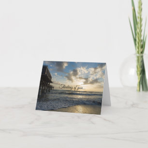 Cartão A Glorious Beach Morning Thinking Of You Card