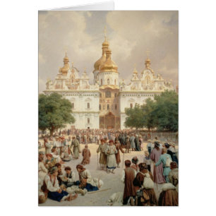 Cartão A grande igreja