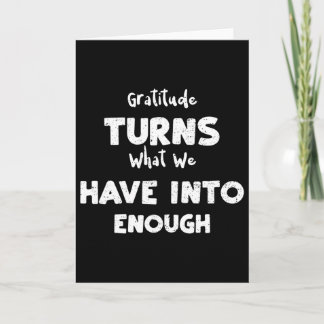 Cartão A Gratidão De Natal Torna-Se O Que Temos Em... Tha