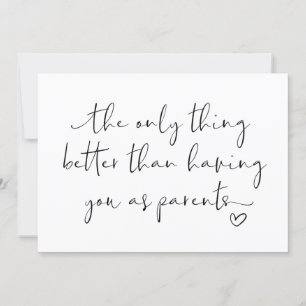 Cartão A Grávida Gota Revela Pais Que Esperamos Bebê