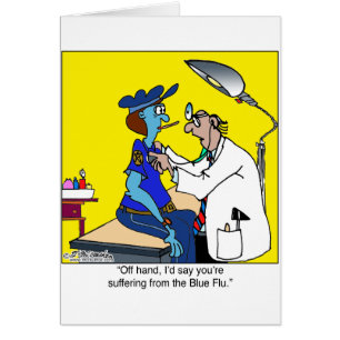 Cartão A gripe azul
