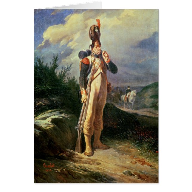 Cartão A guarda do granadeiro, 1842 (Frente)