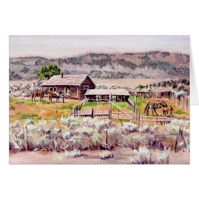 Cartão A HERDADE VELHA por SHARON SHARPE (Frente Horizontal)