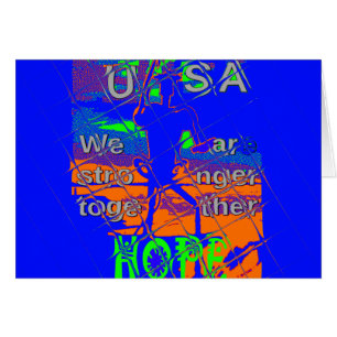 Cartão A Hillary Hope dos EUA é a mais forte