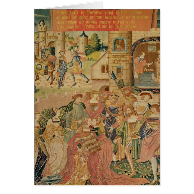 Cartão A história de Perseus, 15o-16o século (Frente)