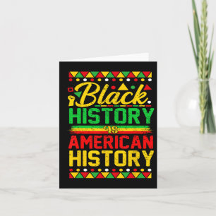 Cartão A História Negra É a História Americana Líder Afri