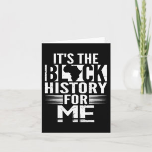 Cartão A História Negra Para Mim Black American