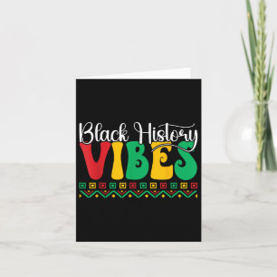 Cartão A História Negra Vibe a Liberdade Africana America