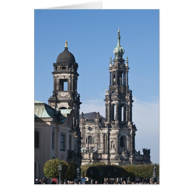 Cartão A hofkirche (Igreja da Corte) Dresden (Frente)