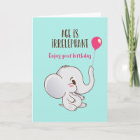 A idade do elefante é um aniversário irrelefante e