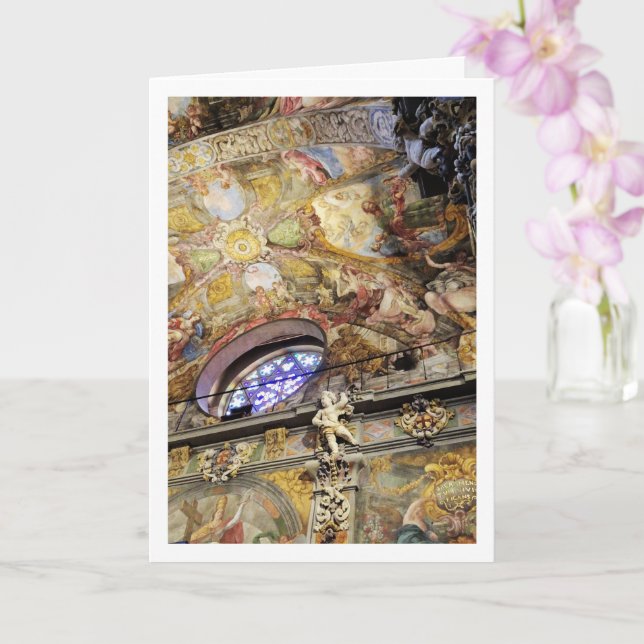 Cartão A Igreja de San Nicolás, Valência, España (Orquídea)