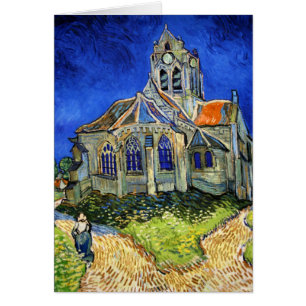 Cartão A igreja em Auvers: Vincent van Gogh
