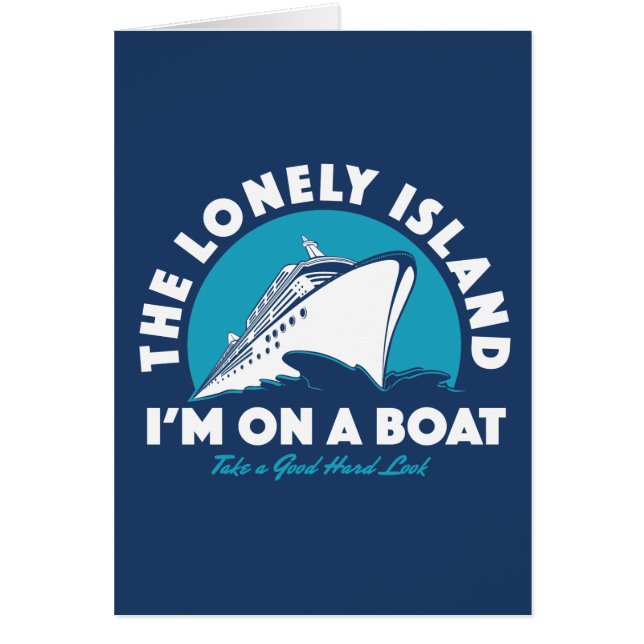 Cartão A ilha só - tome um olhar (Frente)