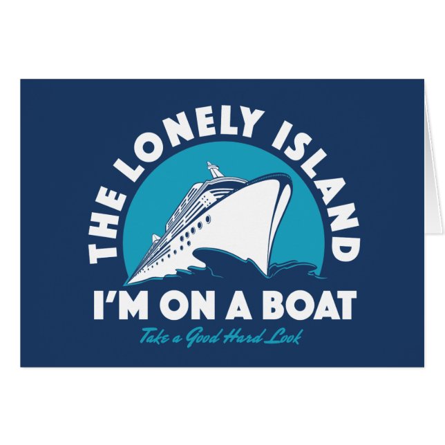 Cartão A ilha só - tome um olhar (Frente Horizontal)