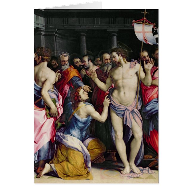 Cartão A incredulidade de St Thomas, c.1547 (Frente)