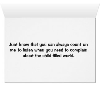 Cartão A infertilidade é dura