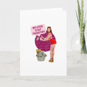 Cartão A inflação não é transitória