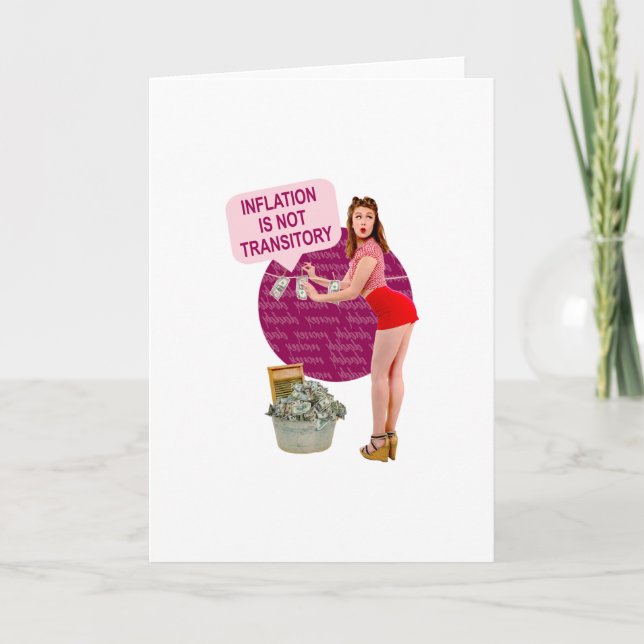 Cartão A inflação não é transitória (Frente)