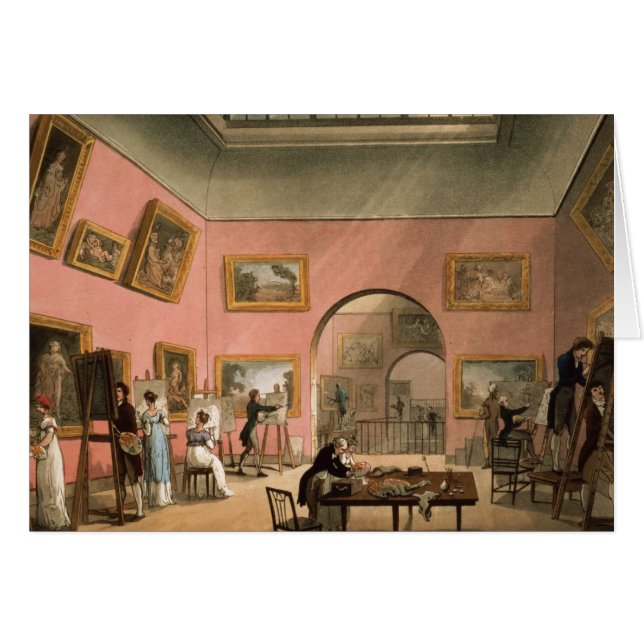 Cartão A instituição britânica, alameda do nuvem (Frente Horizontal)