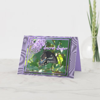 Cartão A irmã Lav-Bfly secreta personaliza