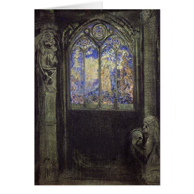 Cartão A janela de vitral, 1904 (Frente)
