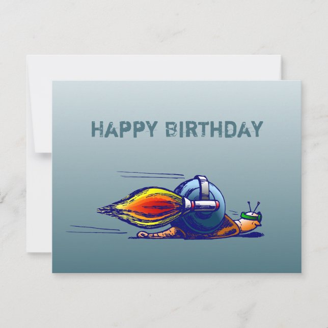 Cartão A Jetpack do Rocket Snail (Frente)