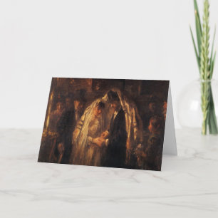 Cartão A Jewish Wedding by Jozef Israels - Circa 1903