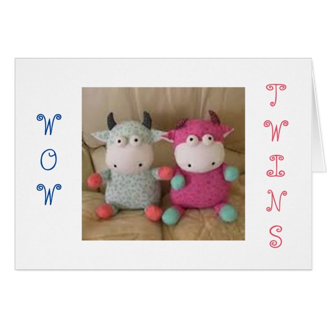 CARTÃO A JOIA DE GAROTA-GÊMEA DUPLICA TUDO (Frente Horizontal)