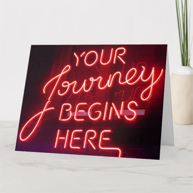 Cartão a jornada começa grande (Frente)