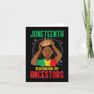Cartão A Junta Afro-Americana Lembrando Meu Ancesto