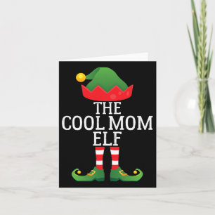 Cartão A Legal Mãe Elf Engraçado Família Xmas Pajama Corr