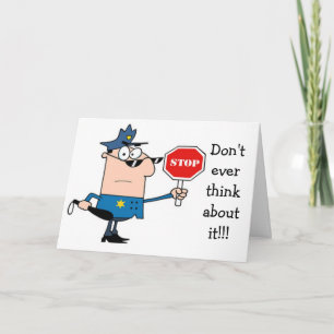 CARTÃO A LEI FALOU "TENHA UM ANIVERSÁRIO FELIZ"