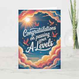 Cartão A Level Exam sky sunshine Congratulation cards