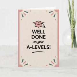 Cartão A-Level success Congratulations Cards Graduation