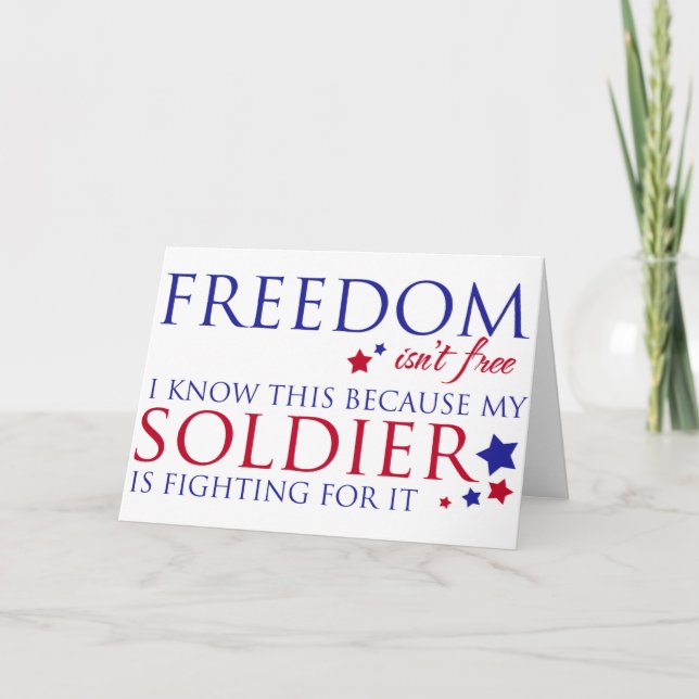 Cartão A liberdade não está livre (Frente)