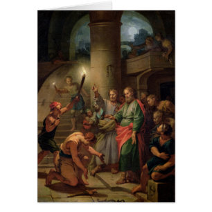 Cartão A libertação de St Paul e de St. Barnabas