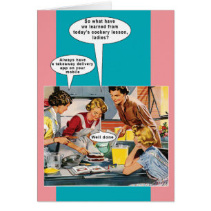 Cartão A lição da cozinha