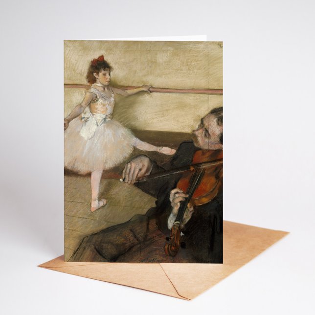 Cartão A lição de dança | Edgar Degas (Criador carregado)