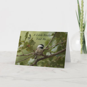 Cartão A Little Birdie Told Me Birthday Card