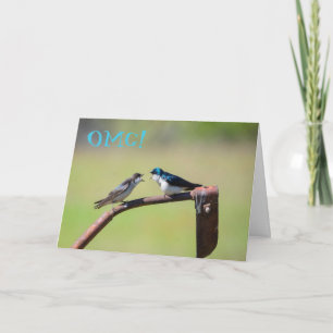Cartão A little birdie told me - customizable card.