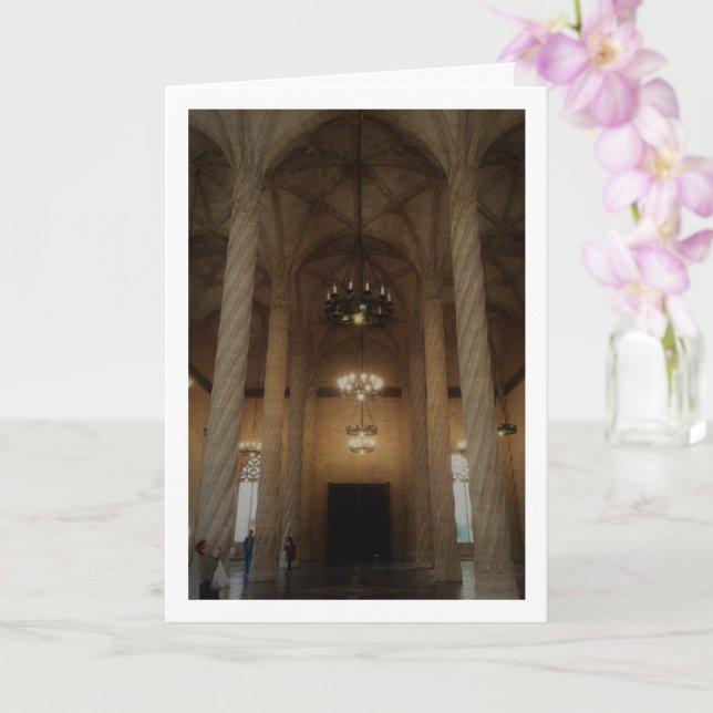 Cartão A Llotja de la Seda, cidade de Valência, Espanha (Orquídea)