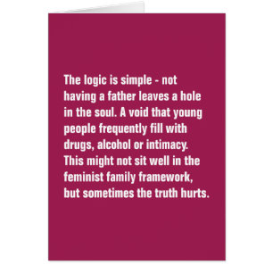 Cartão A lógica é simples - não tendo um pai…