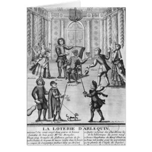 Cartão A lotaria do Harlequin