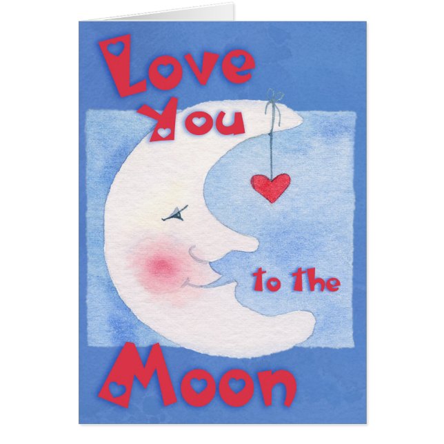Cartão À lua (Frente)