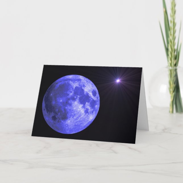 Cartão A lua azul que falta o carda (Frente)