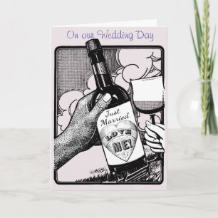 Cartão A lua de mel, noite de casamento, ama-me! Texto